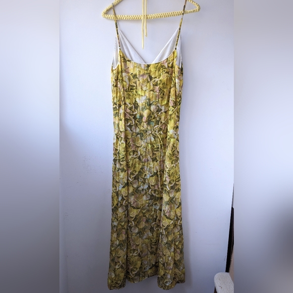 Baum Und Pferdgarten Midi Slip Dress Yellow Floral - Picture 8 of 17